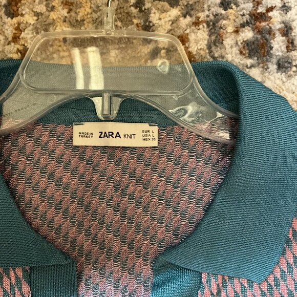 Zara Pull-over Knit Top Size Large - Picture 3 of 5